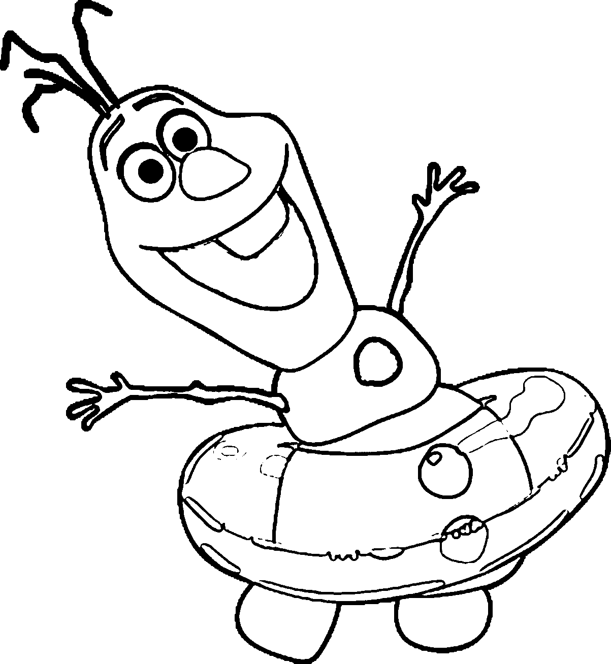 olaf frozen coloring pages summer - photo #4