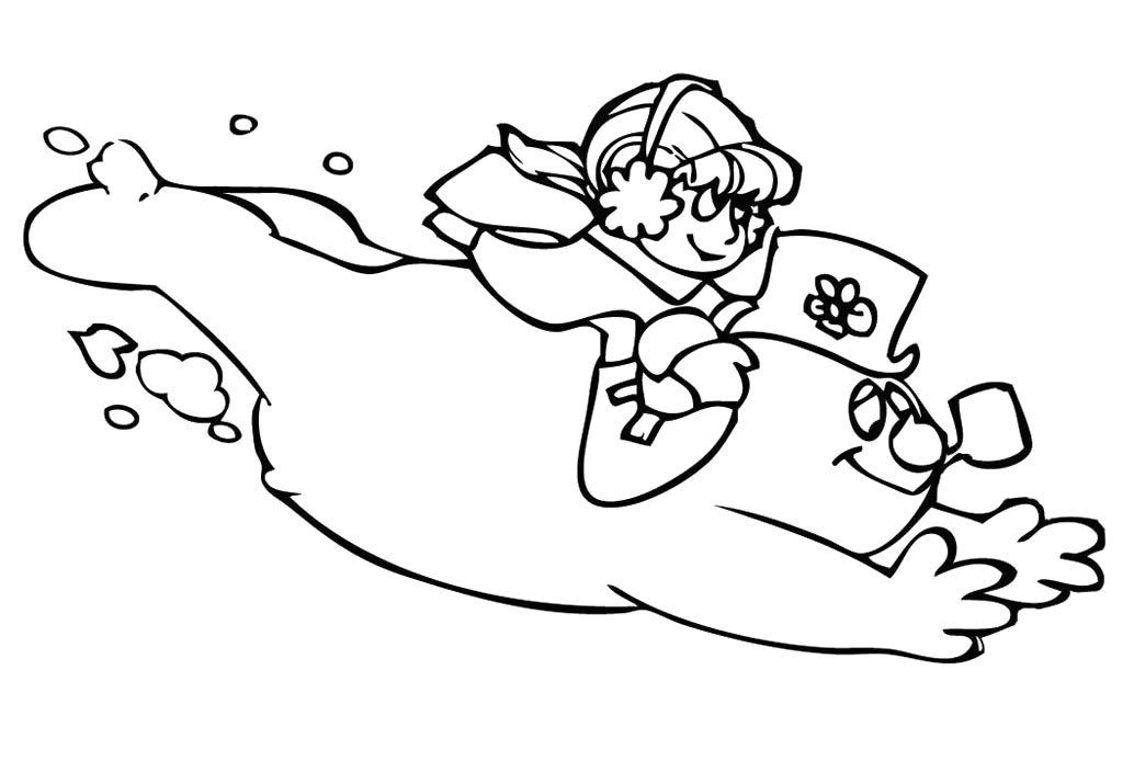baby frosty the snowman coloring pages - photo #10