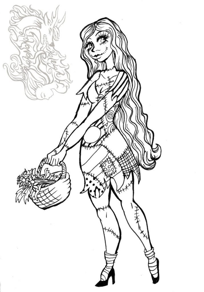 30 The Nightmare Before Christmas Coloring Pages Nightmare Christmas Before Happy Unknown 