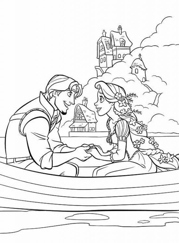 tangled rapunzel coloring pages to print - photo #11