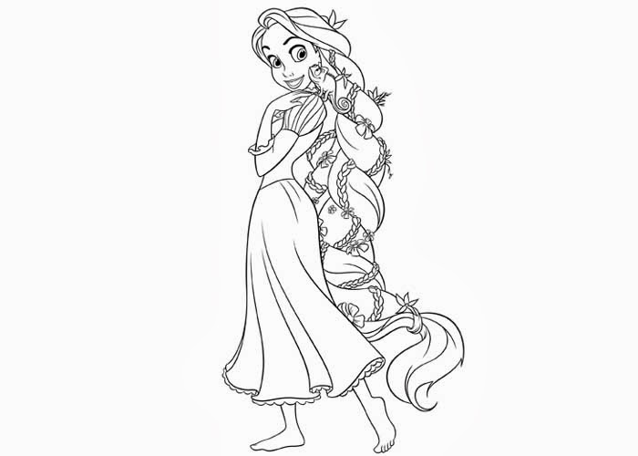 tangled rapunzel coloring pages to print - photo #15