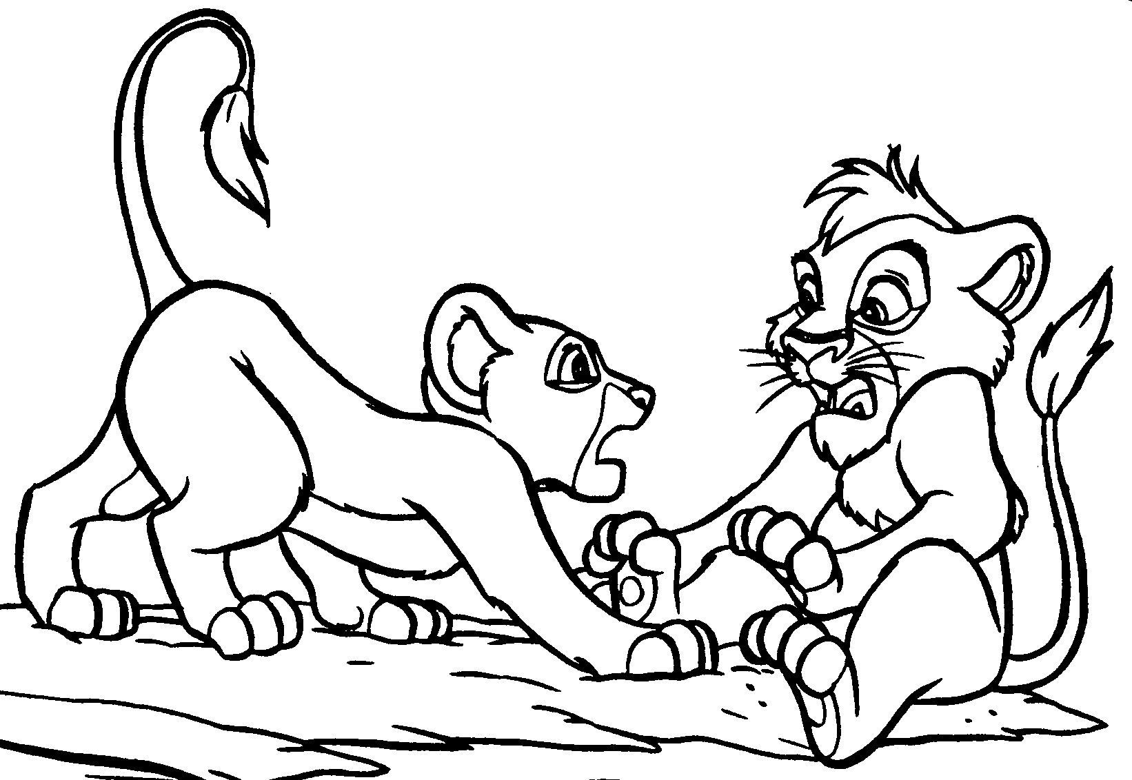 images of lion king coloring book pages - photo #30