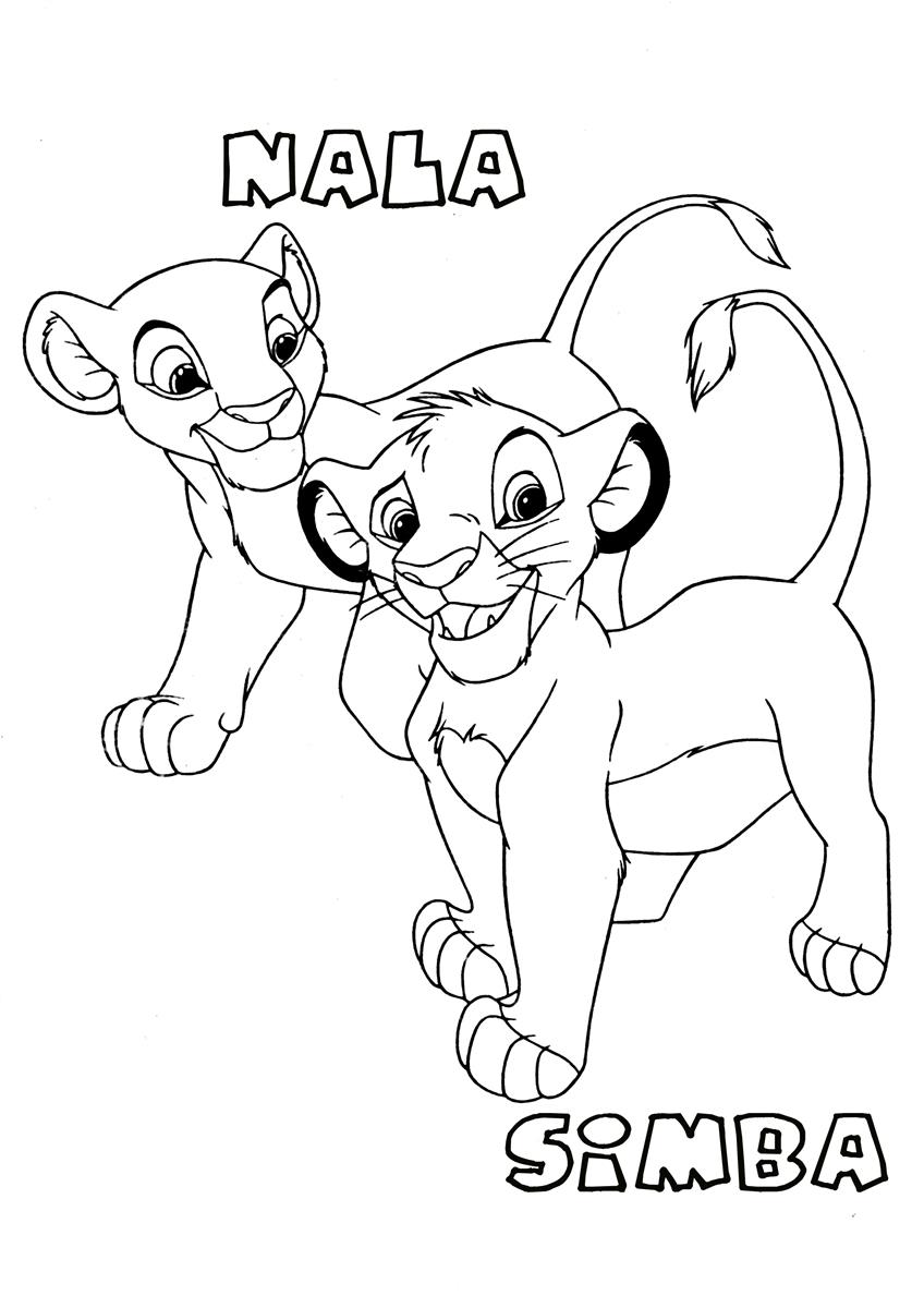 images of lion king coloring book pages - photo #11