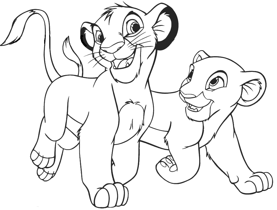 images of lion king coloring book pages - photo #1