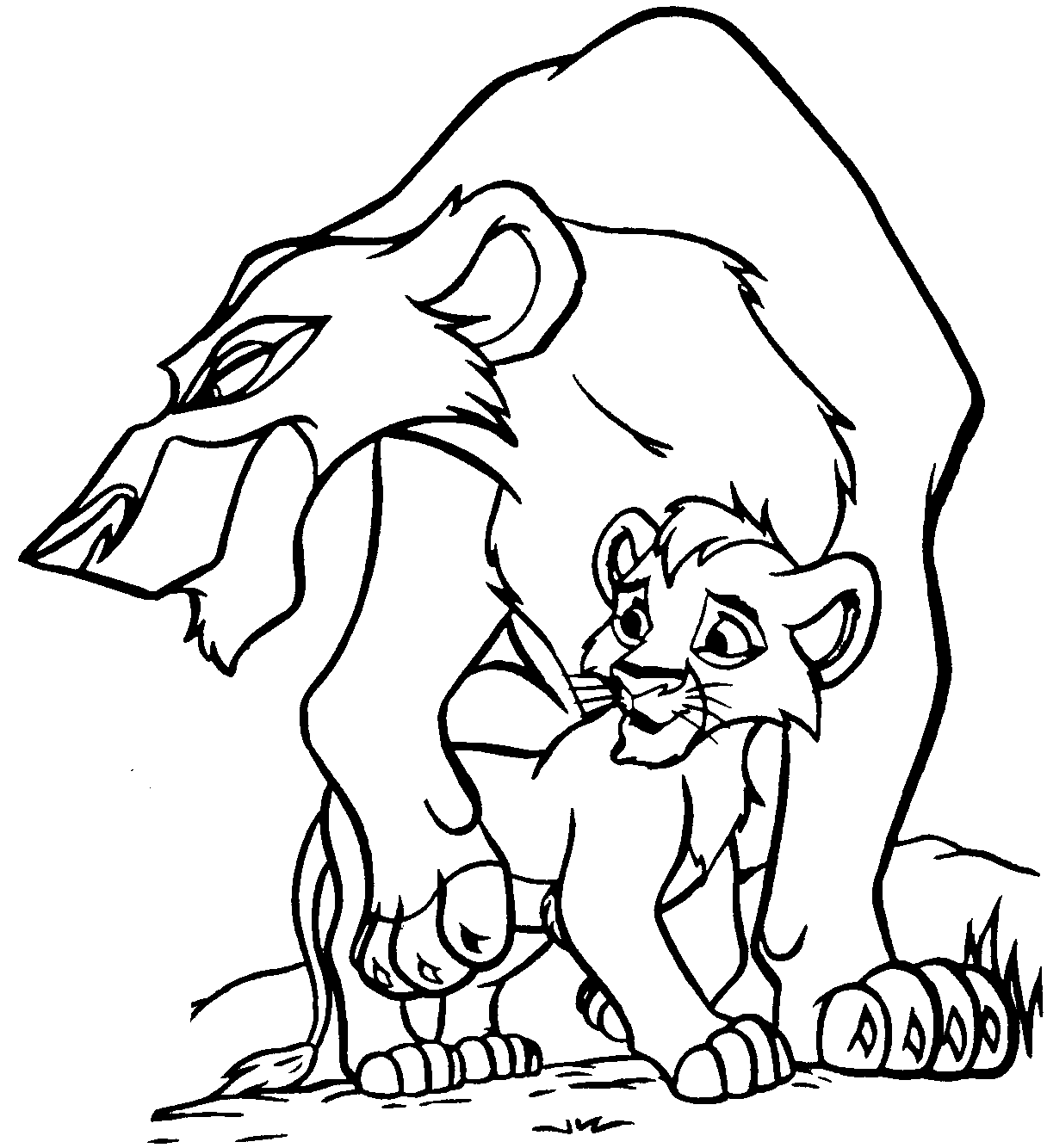 images of lion king coloring book pages - photo #24