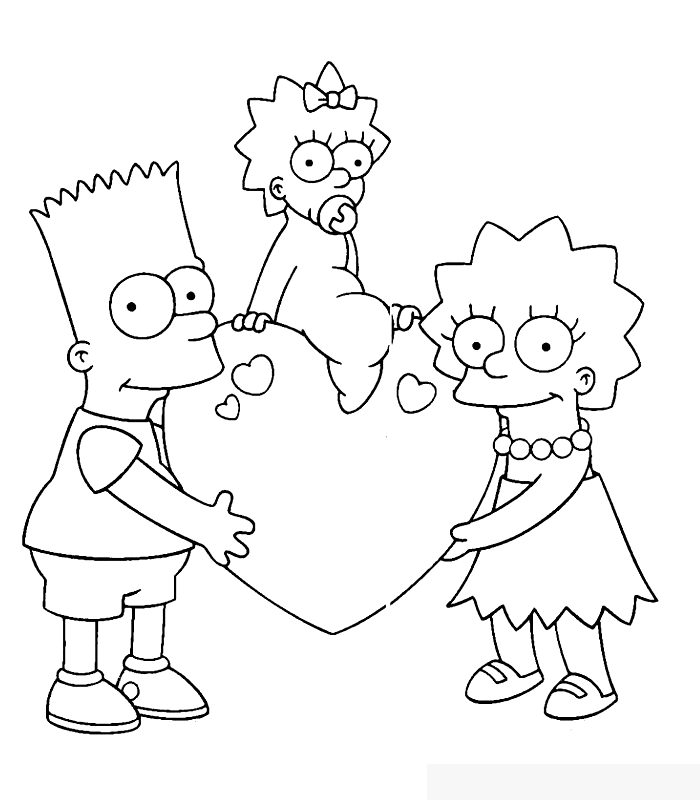 valentine kids coloring pages - photo #35