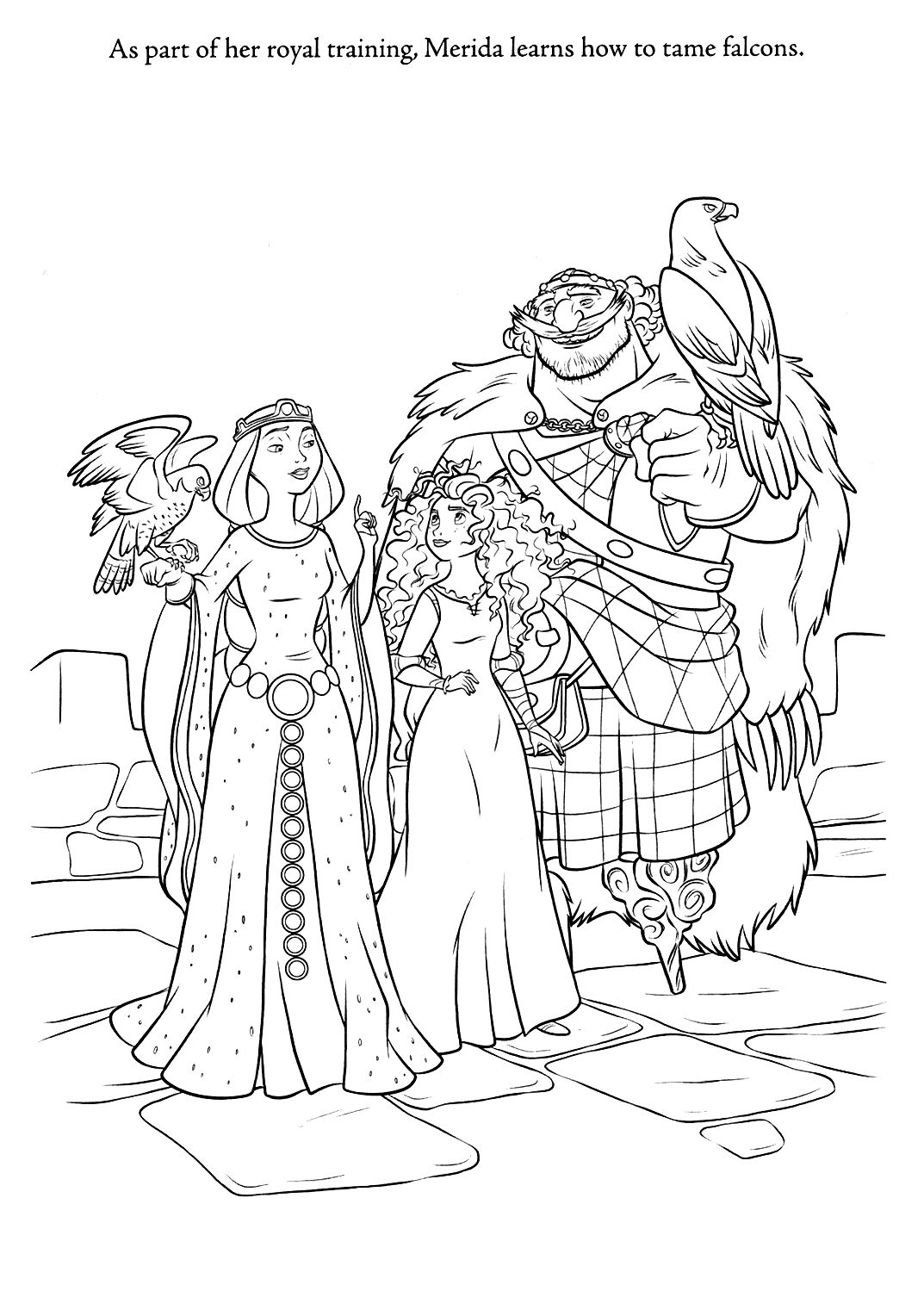 walt disney brave coloring pages - photo #36