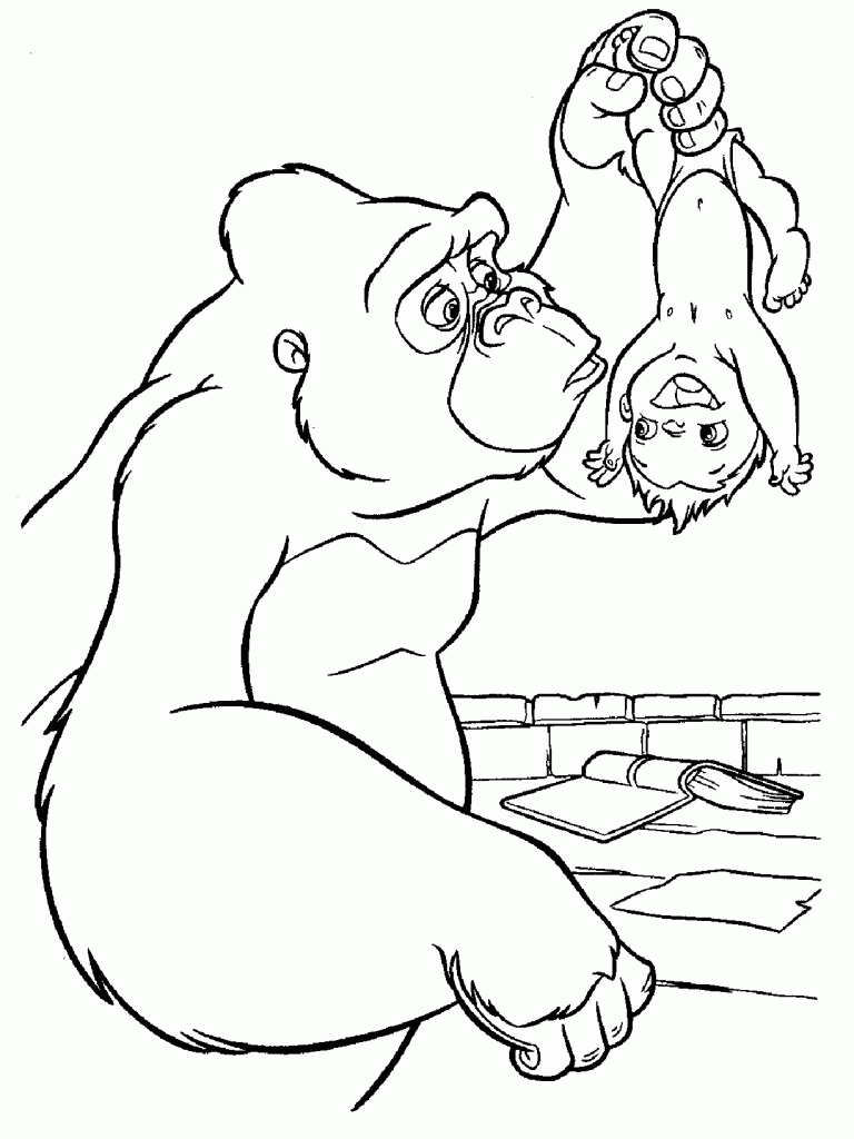 tarzan coloring book pages - photo #11