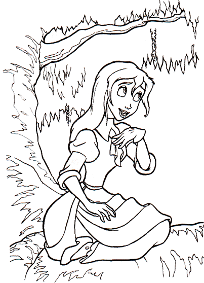 tarzan and jane coloring pages - photo #8