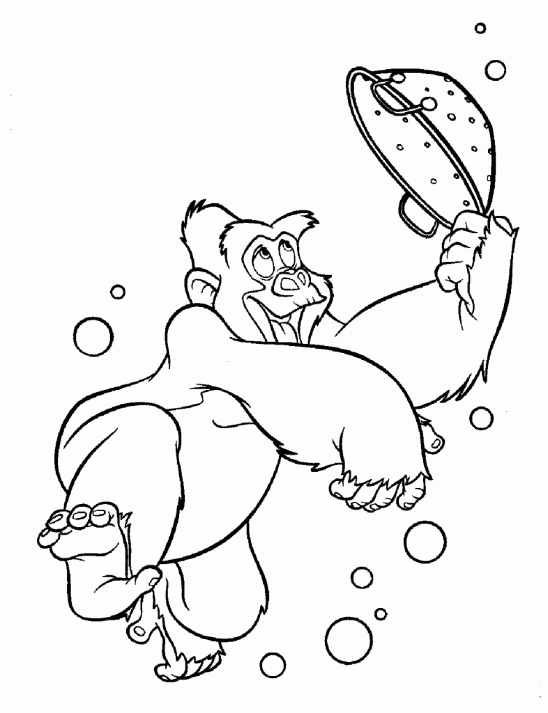 images tarzan coloring pages - photo #33
