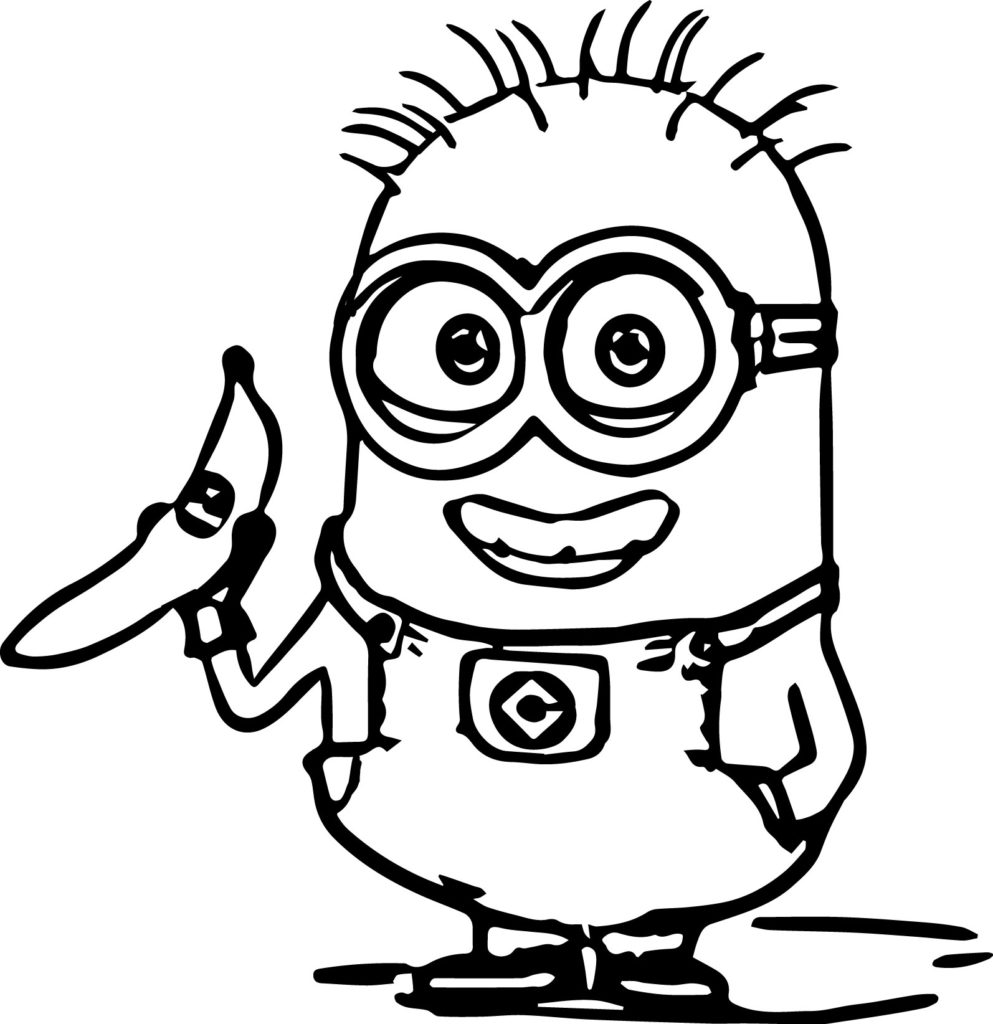 images of coloring pages minions - photo #4