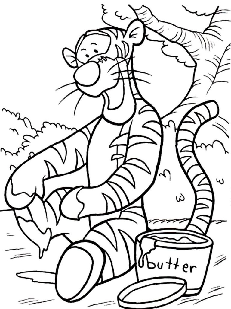 tigger coloring pages online - photo #31