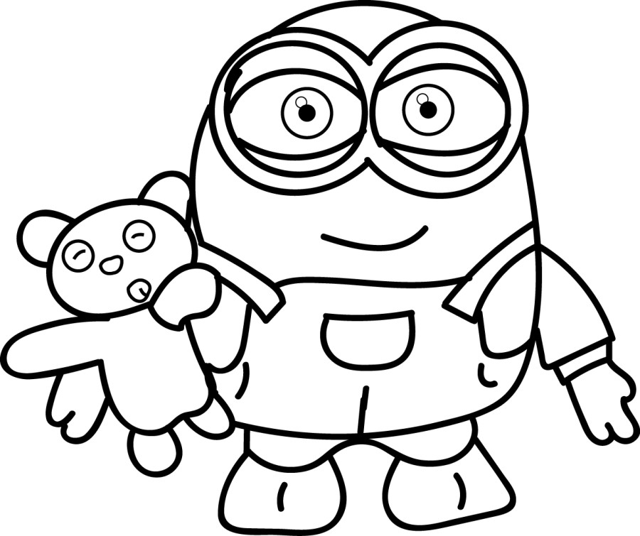 images of coloring pages minions - photo #15