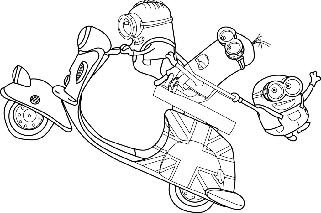 images of coloring pages minions - photo #18