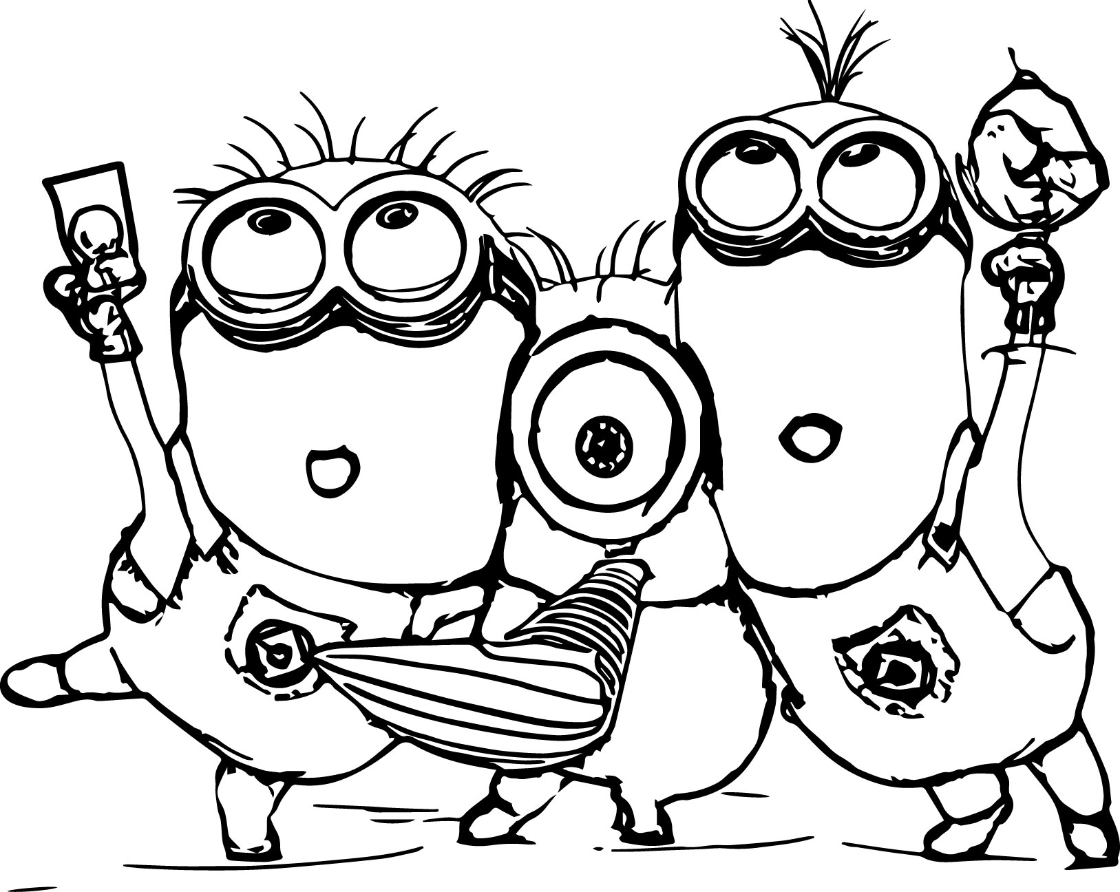 images of coloring pages minions - photo #6