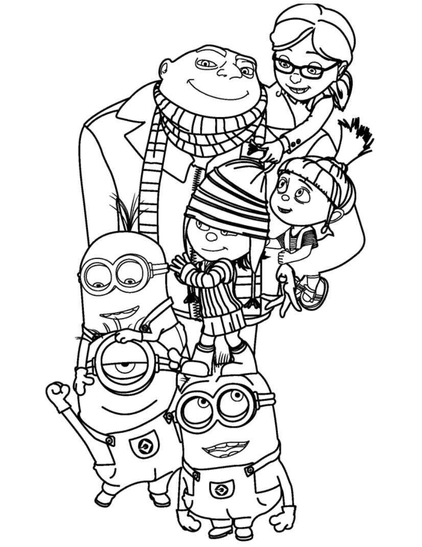 yellow minion coloring pages - photo #6
