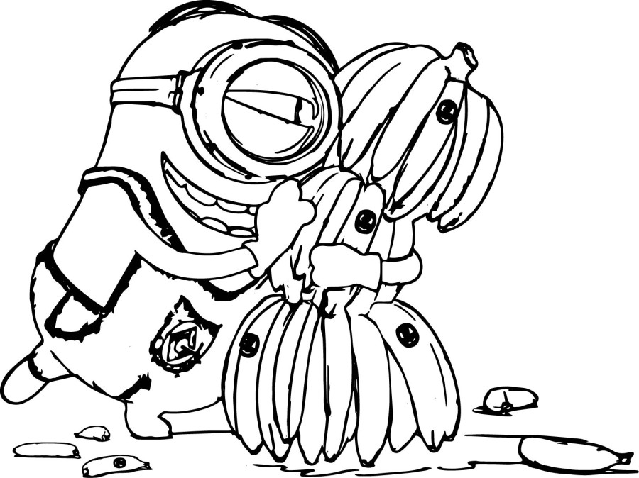 images of coloring pages minions - photo #27