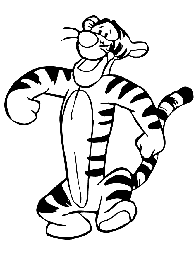 tigger coloring pages online - photo #1