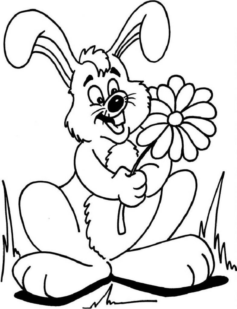 bunny coloring pages for kids - photo #47