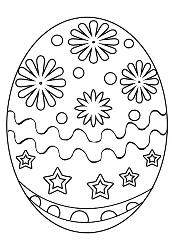 images of easter eggs coloring pages - photo #25