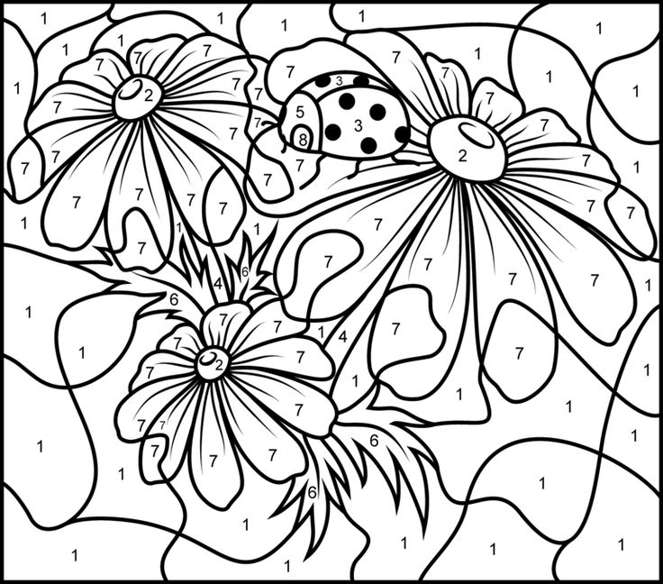 Adult Color By Numbers - Best Coloring Pages For Kids
