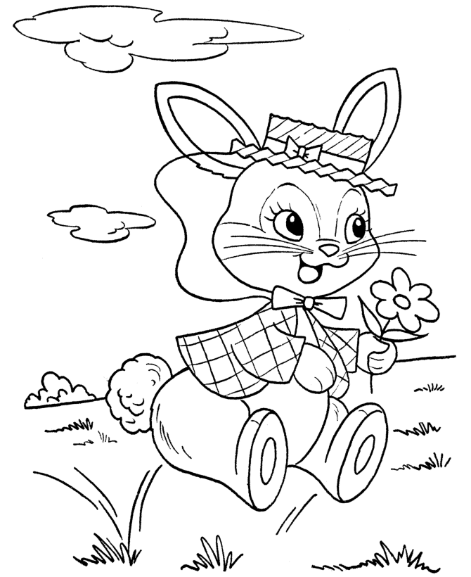21+ Bunny Pictures To Color