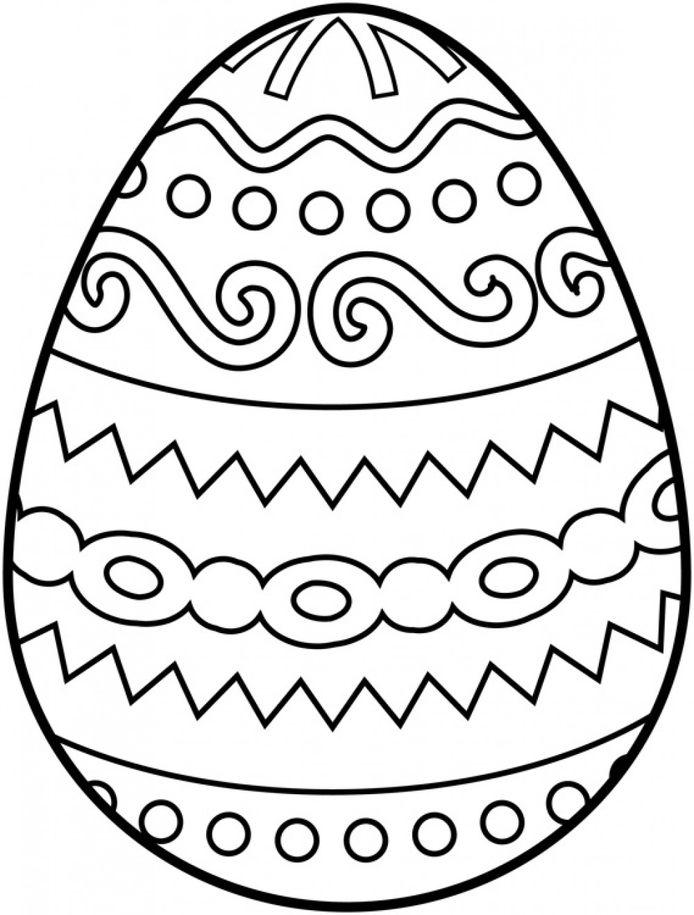 images of easter eggs coloring pages - photo #30