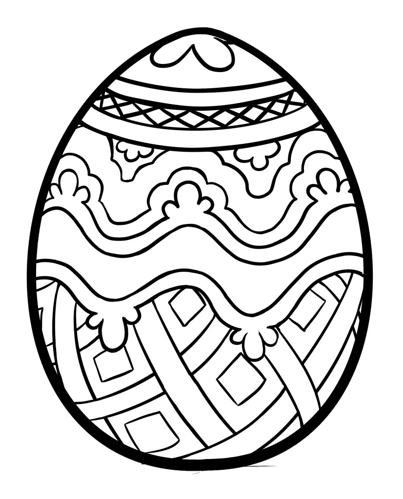 images of easter eggs coloring pages - photo #13