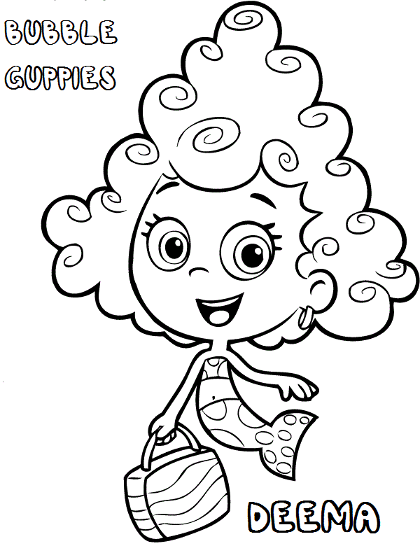 molly bubble guppies coloring pages - photo #20