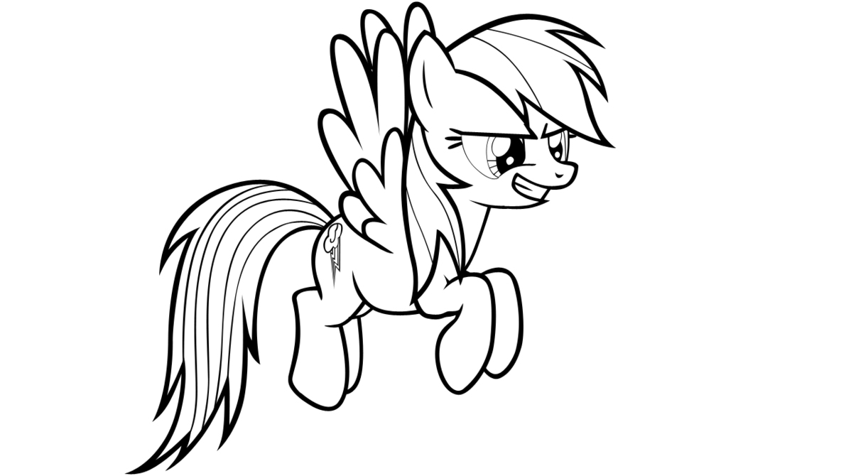 rainbow dash coloring pages for kids - photo #10