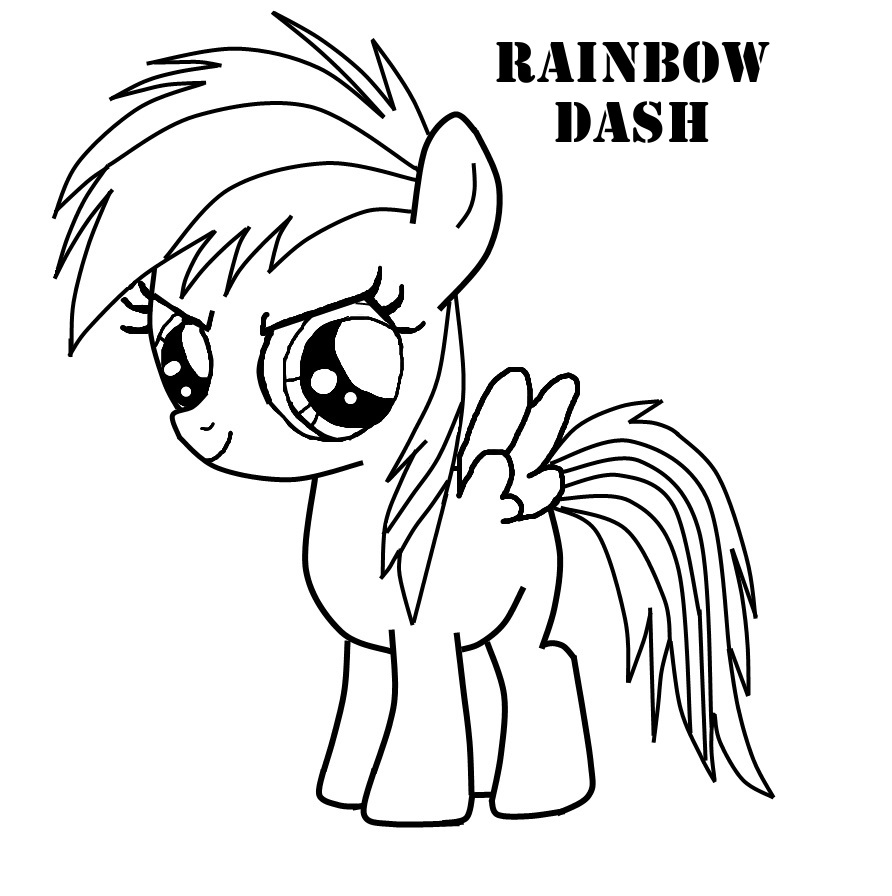 Rainbow Dash Coloring Pages Best Coloring Pages For Kids