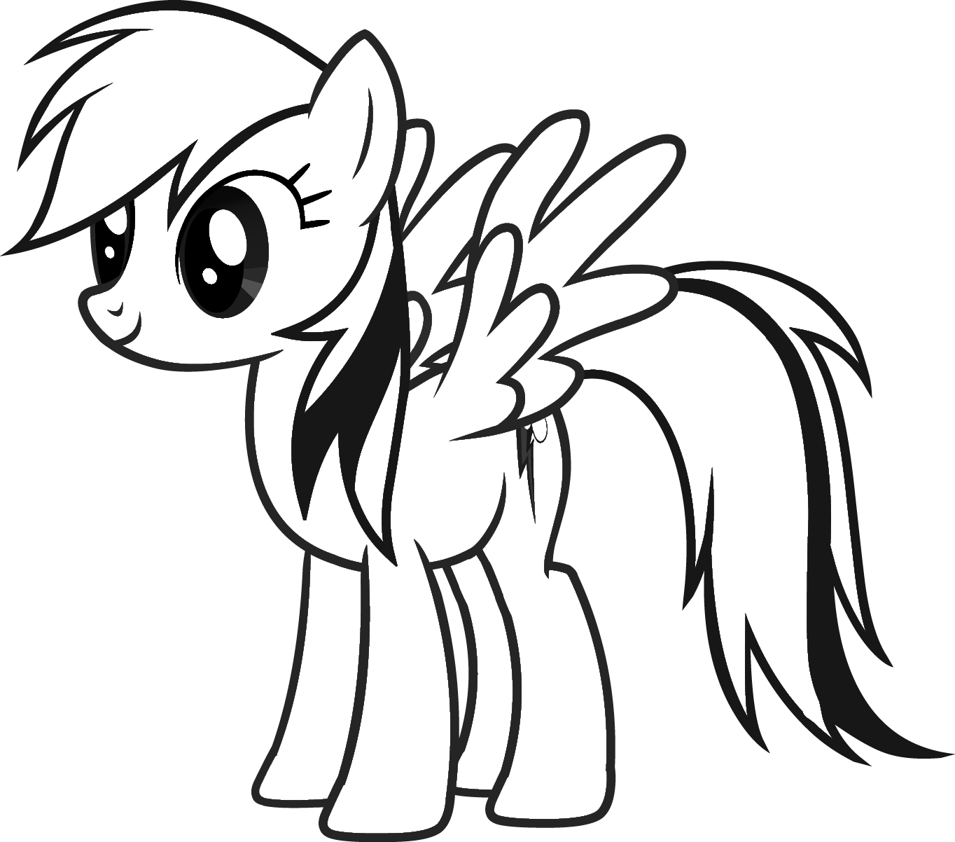 rainbow dash coloring pages - photo #2