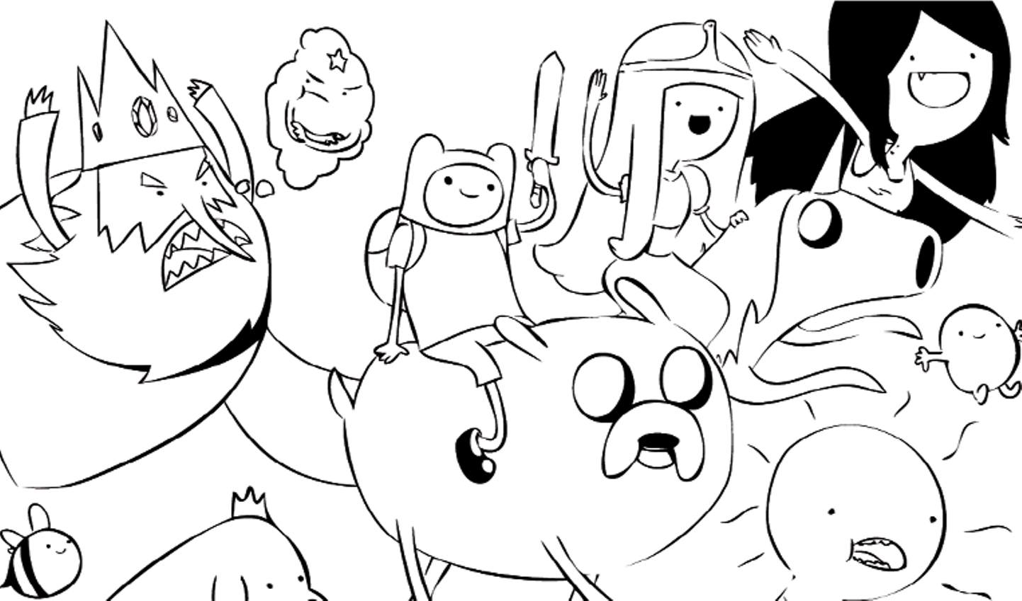 Free Printable Coloring Pages Adventure Time