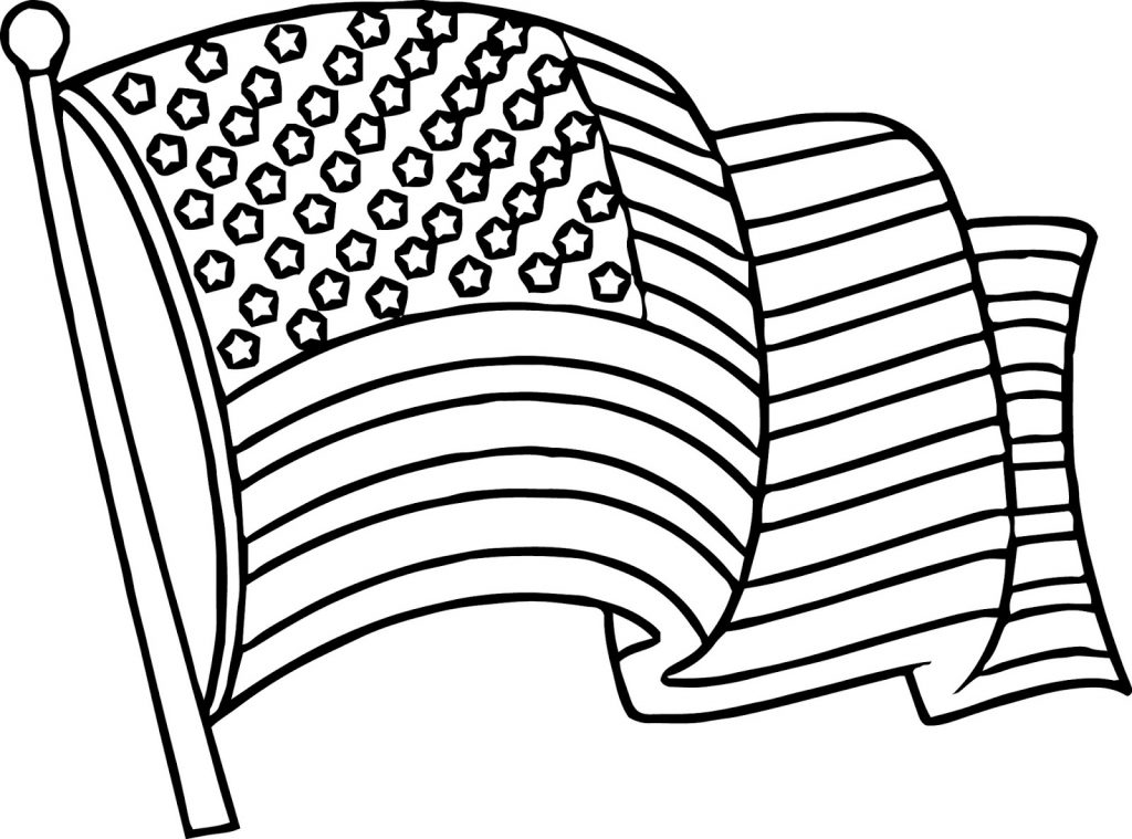 Free Flag Printable Coloring Pages