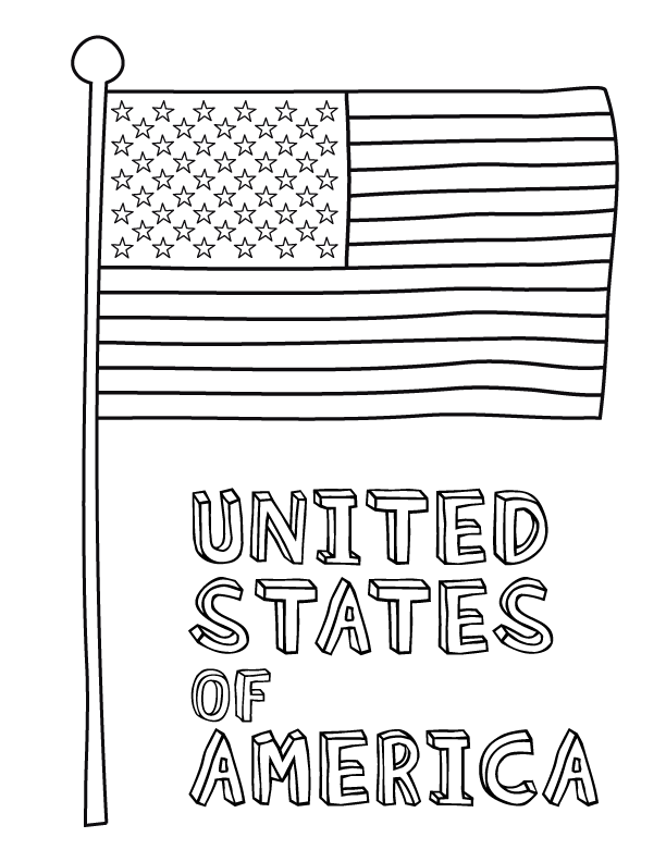 united states flag coloring pages for kids - photo #12