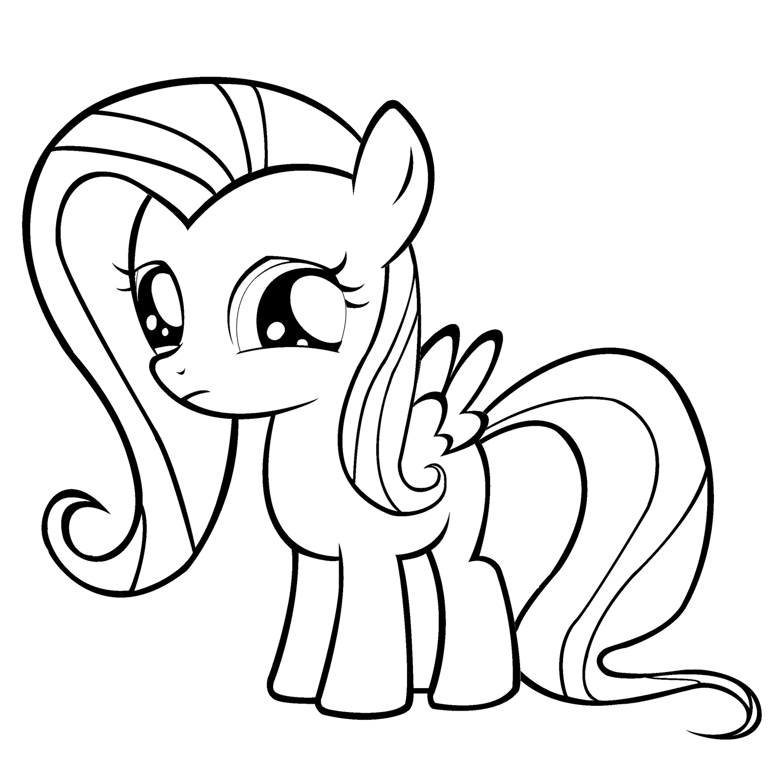 Fluttershy Coloring Pages Best Coloring Pages For Kids