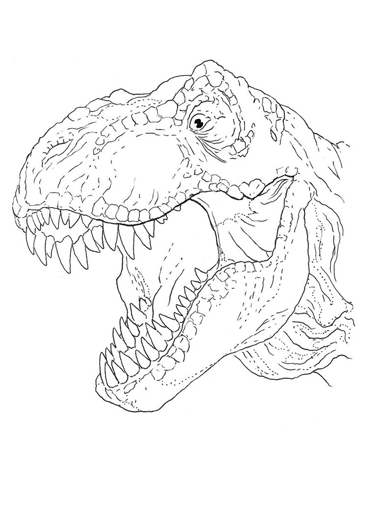 t rex coloring pages for kids