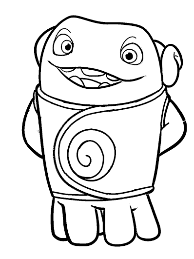 oh from the movie home coloring pages - photo #4