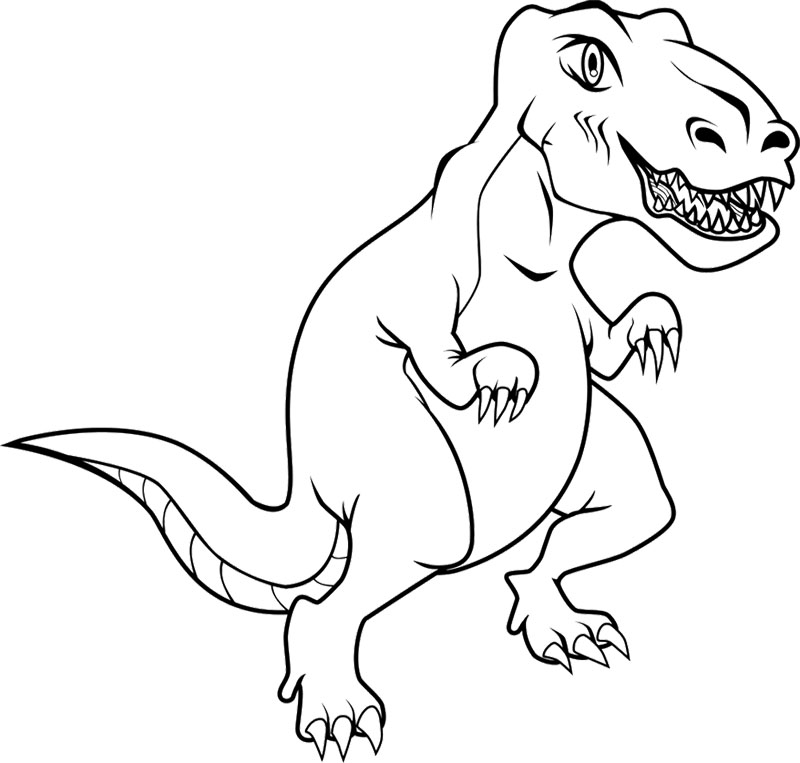 t rex coloring pages print - photo #12