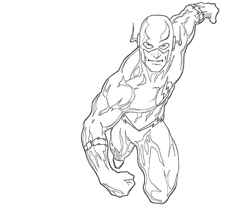 dc flash coloring pages - photo #19