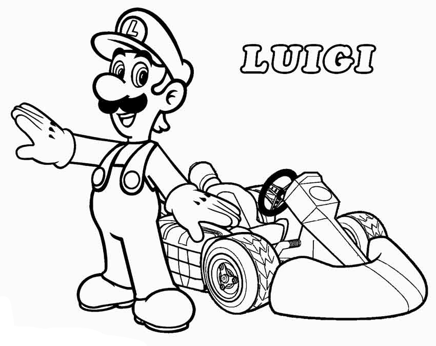 Mario Kart Coloring Pages Best Coloring Pages For Kids