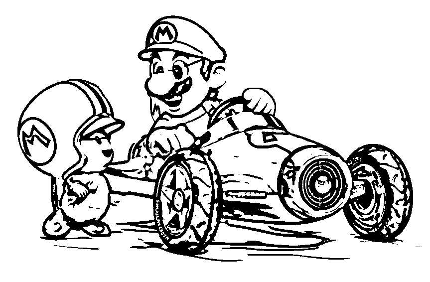 mario kart coloring pages  best coloring pages for kids
