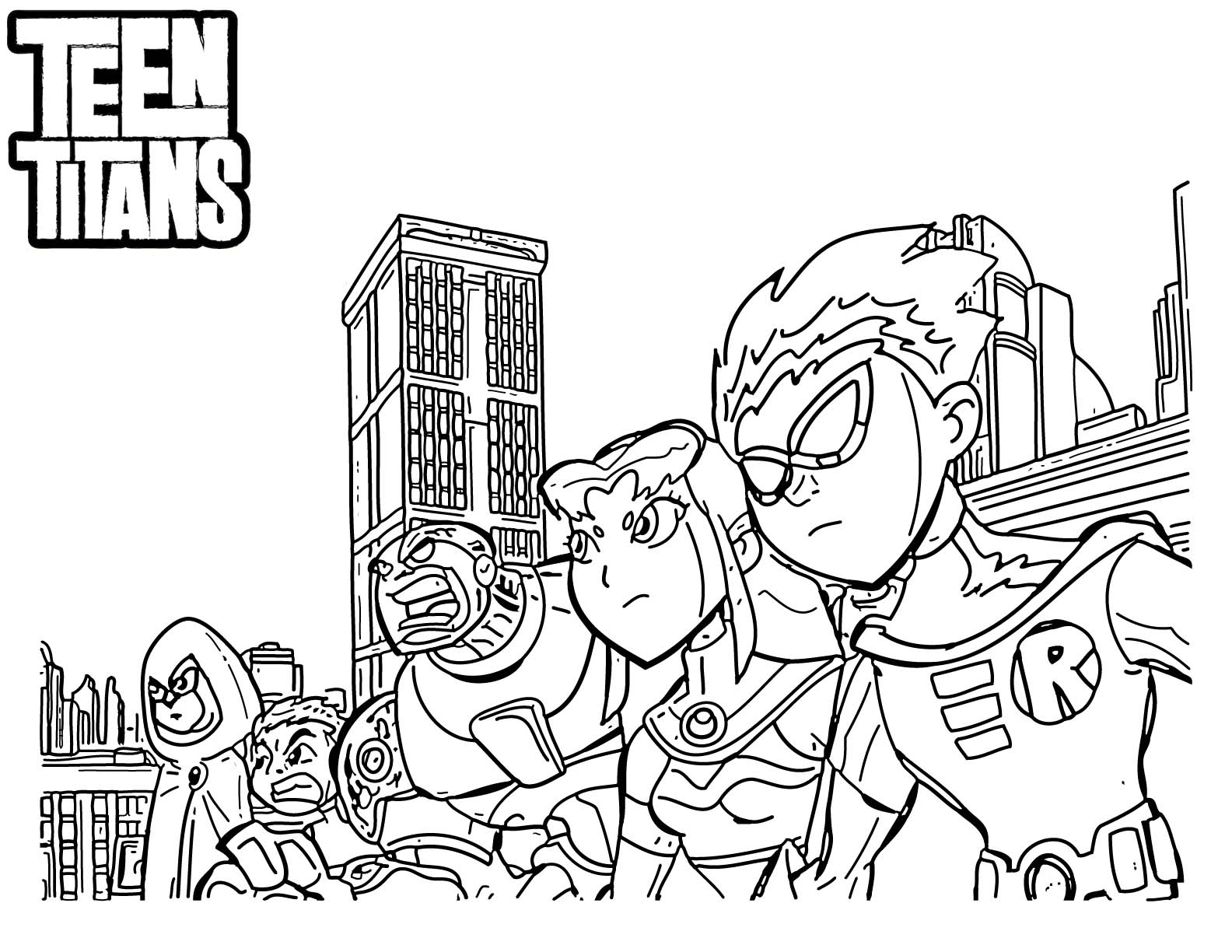 Teen Titans Coloring Pages - Best Coloring Pages For Kids