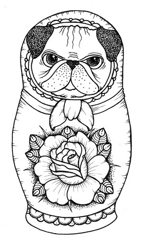 Pug Coloring Pages - Best Coloring Pages For Kids