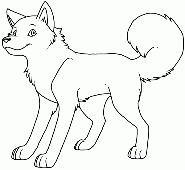 baby husky coloring pages to print - photo #1