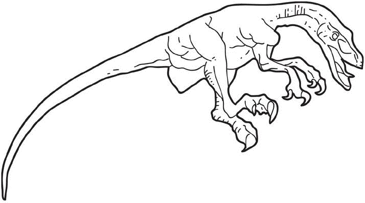 dinosaurs coloring pages raptor - photo #16