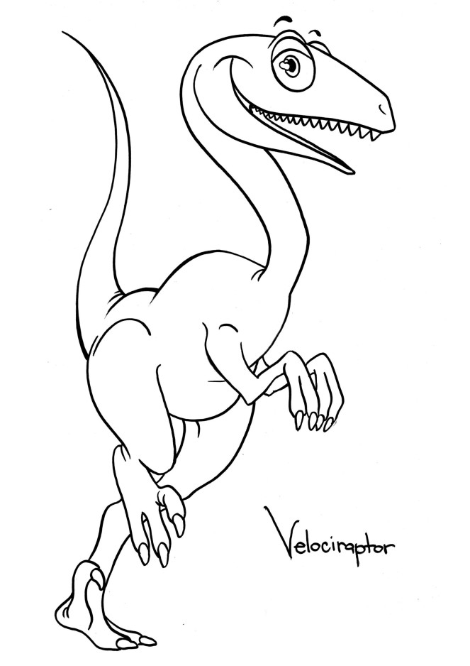 dinosaurs coloring pages raptor - photo #30