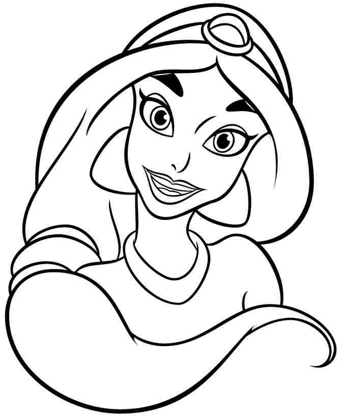 jasmine coloring book pages - photo #21