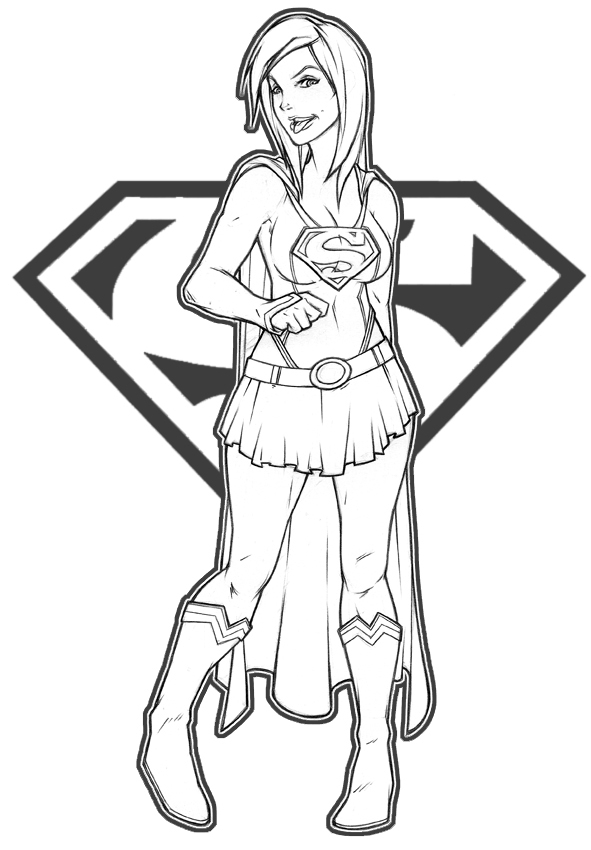 Supergirl Coloring Pages - Best Coloring Pages For Kids
