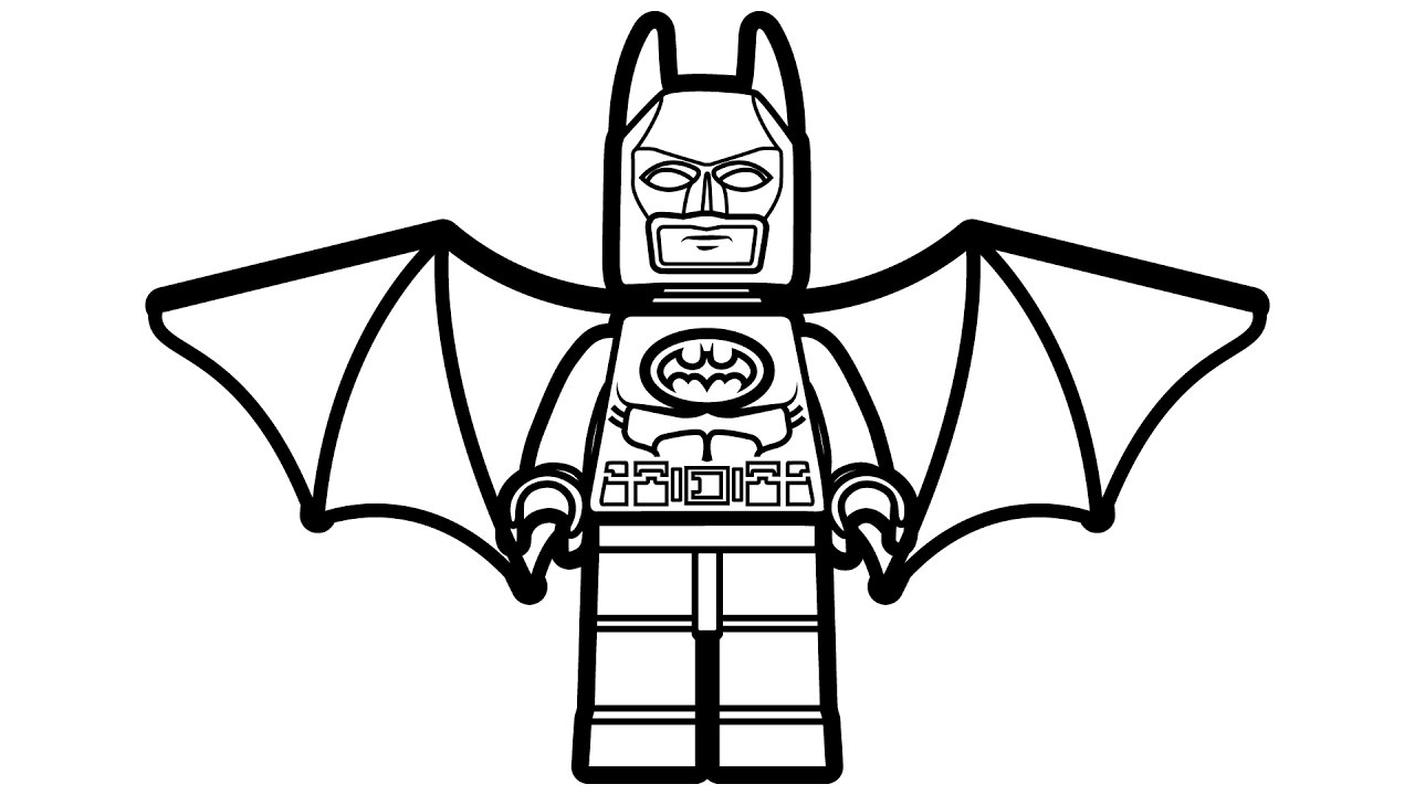 Lego Batman Wings Coloring Page